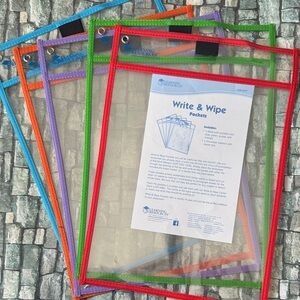 Learning Resources Write & Wipe Pockets